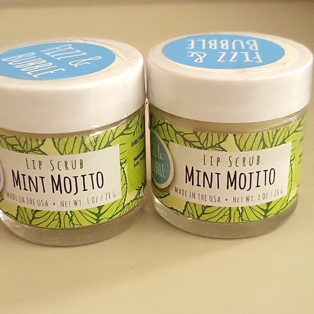 Mint mojito lip scrub fizz and bubble